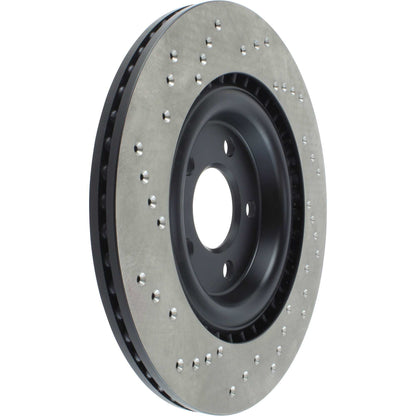 StopTech Sport Cryo Cross Drilled Brake Rotor; Front Right