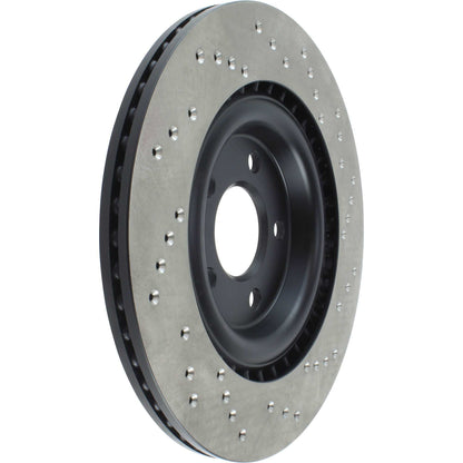 StopTech Sport Cryo Cross Drilled Brake Rotor; Front Left