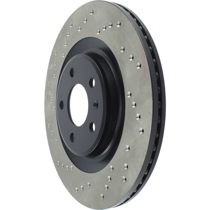 StopTech Sport Cryo Cross Drilled Brake Rotor; Rear Left