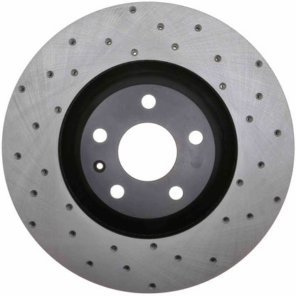 StopTech Sport Cryo Cross Drilled Brake Rotor; Rear Right