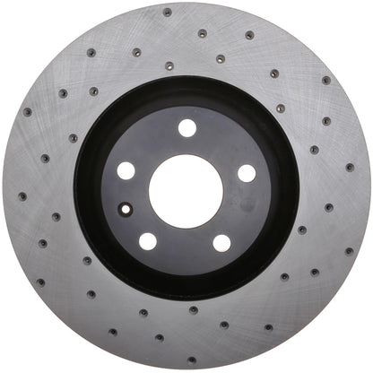 StopTech Sport Cryo Cross Drilled Brake Rotor; Rear Right