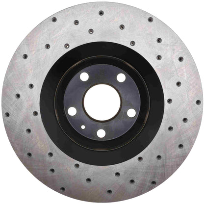 StopTech Sport Cryo Cross Drilled Brake Rotor; Front Left