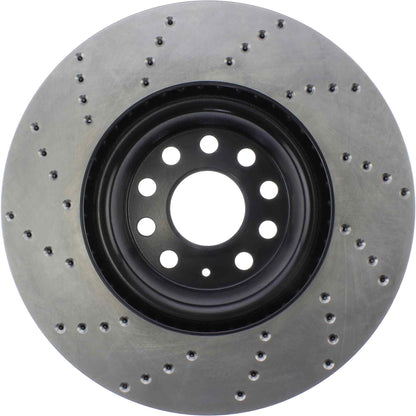 StopTech Sport Cryo Cross Drilled Brake Rotor; Front Right