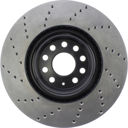 StopTech Sport Cryo Cross Drilled Brake Rotor; Front Right