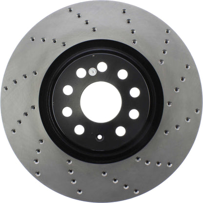 StopTech Sport Cryo Cross Drilled Brake Rotor; Front Right