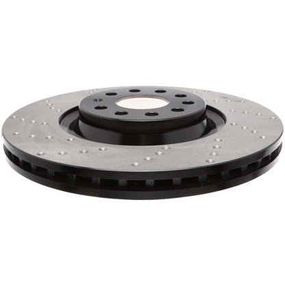 StopTech Sport Cryo Cross Drilled Brake Rotor; Rear Left