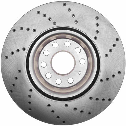 StopTech Sport Cryo Cross Drilled Brake Rotor; Rear Left