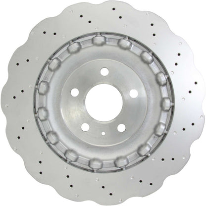 Stoptech Centric 14-18 Audi S7 SportStop Drilled Rear Rotor 128.33151
