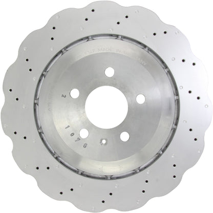 Stoptech Centric 14-18 Audi S7 SportStop Drilled Rear Rotor 128.33151