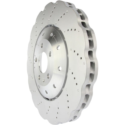 Centric Parts Disc Brake Rotor Premium OE Style Drilled with Electrocoating finish for 2014-2018 Audi RS7 128.33152