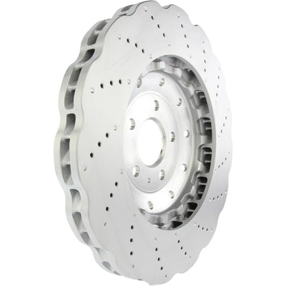 Centric Parts Disc Brake Rotor Premium OE Style Drilled with Electrocoating finish for 2014-2018 Audi RS7 128.33152
