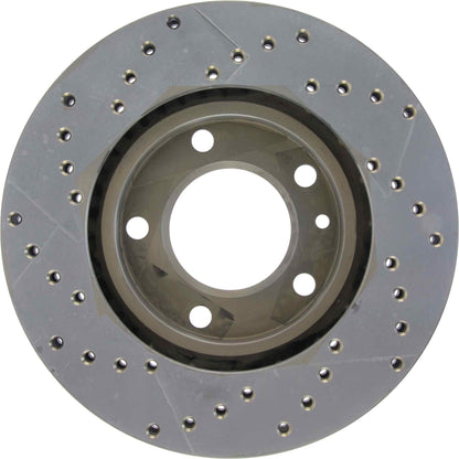 StopTech 89 BMW 525i Drilled Left Front Rotor 128.34023L
