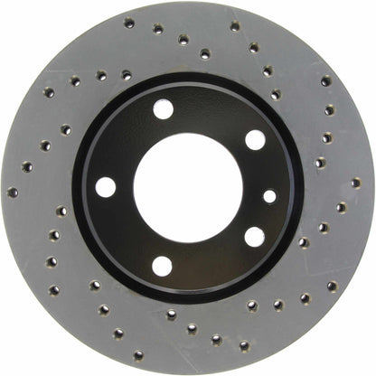 StopTech 89 BMW 525i Drilled Left Front Rotor 128.34023L