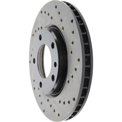 StopTech 89 BMW 525i Drilled Left Front Rotor 128.34023L