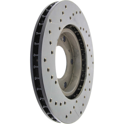 StopTech 89 BMW 525i Drilled Left Front Rotor 128.34023L