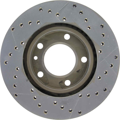 StopTech 89 BMW 525i Drilled Right Front Rotor 128.34023R