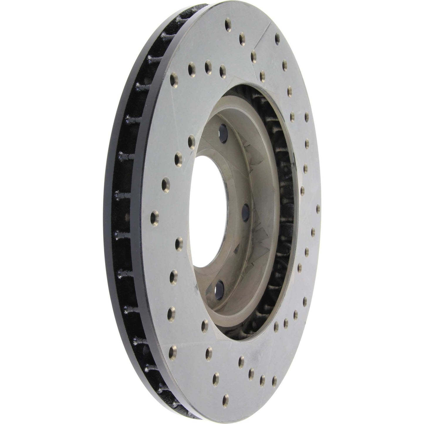 StopTech 89 BMW 525i Drilled Right Front Rotor 128.34023R
