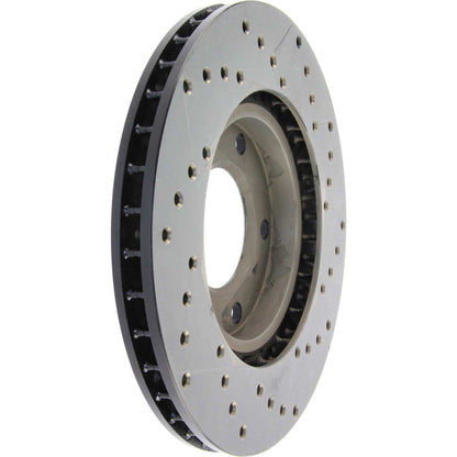 StopTech 89 BMW 525i Drilled Right Front Rotor 128.34023R