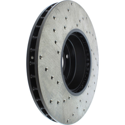StopTech Sport Cryo Cross Drilled Brake Rotor; Front Left