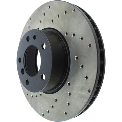 StopTech Sport Cryo Cross Drilled Brake Rotor; Front Right