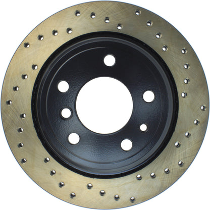 StopTech Sport Cryo Cross Drilled Brake Rotor; Rear Left