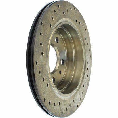 StopTech Sport Cryo Cross Drilled Brake Rotor; Rear Left