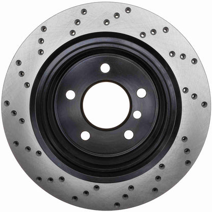 StopTech Sport Cryo Cross Drilled Brake Rotor; Front Right