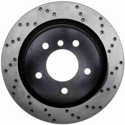 StopTech Sport Cryo Cross Drilled Brake Rotor; Front Right