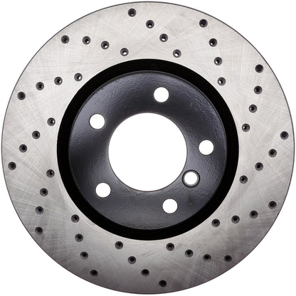 StopTech Sport Cryo Cross Drilled Brake Rotor; Rear Right