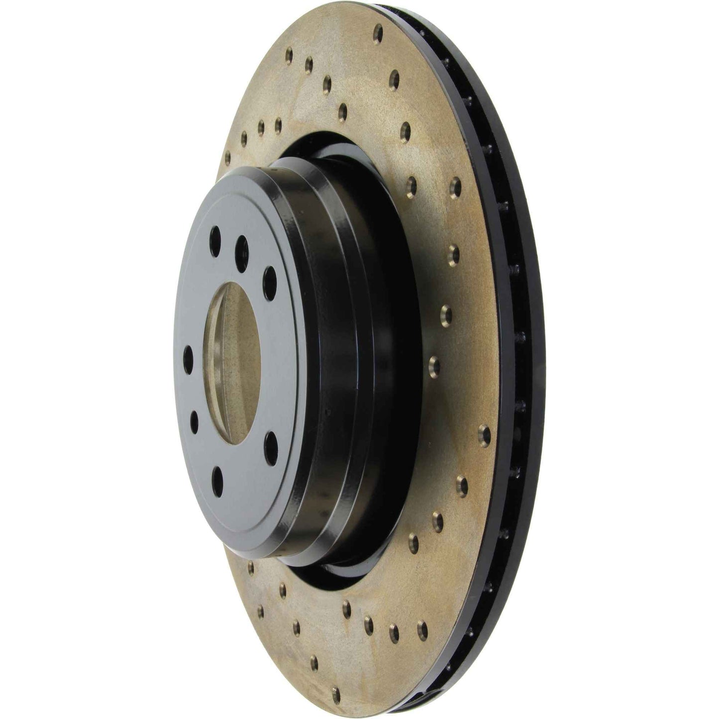 StopTech Sport Cryo Cross Drilled Brake Rotor; Rear Left