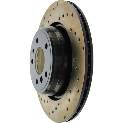 StopTech Sport Cryo Cross Drilled Brake Rotor; Rear Right
