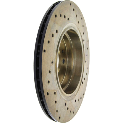StopTech Sport Cryo Cross Drilled Brake Rotor; Rear Right