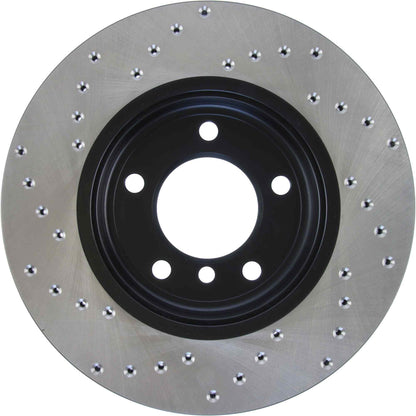 StopTech Sport Cryo Cross Drilled Brake Rotor; Front Left
