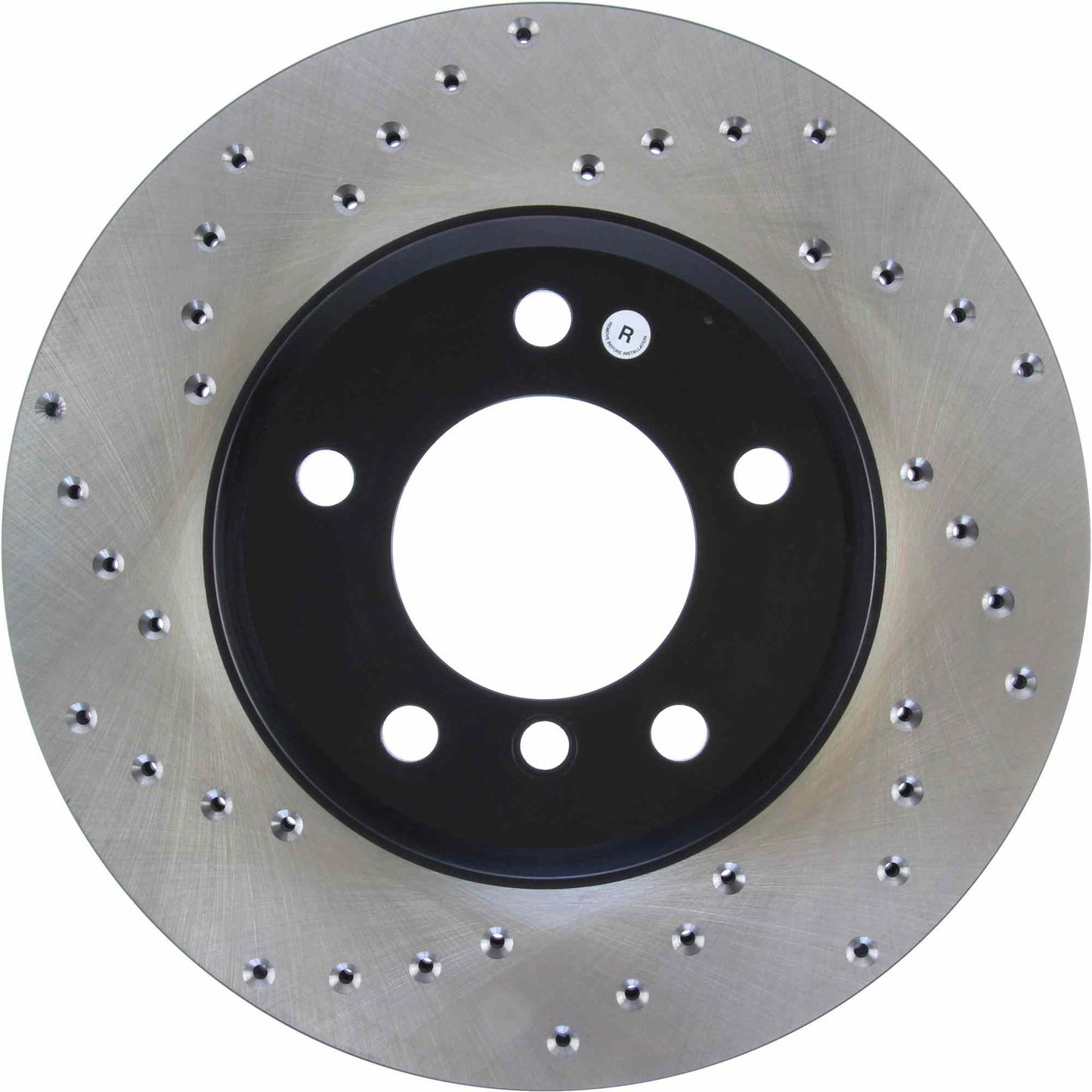 StopTech Sport Cryo Cross Drilled Brake Rotor; Front Right