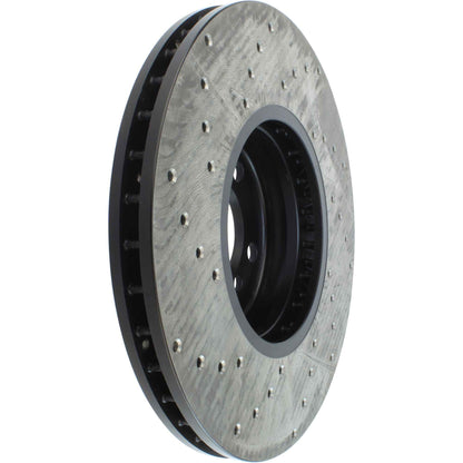 StopTech Sport Cryo Cross Drilled Brake Rotor; Rear Left