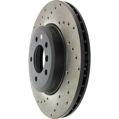 StopTech Sport Cryo Cross Drilled Brake Rotor; Front Right