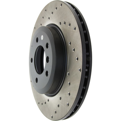 StopTech Sport Cryo Cross Drilled Brake Rotor; Front Right