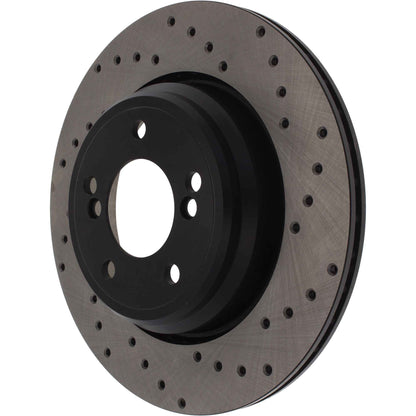 StopTech Sport Cryo Cross Drilled Brake Rotor; Front Left