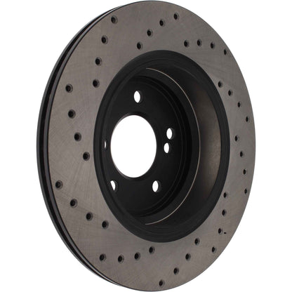 StopTech Sport Cryo Cross Drilled Brake Rotor; Front Left
