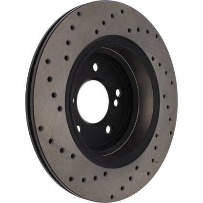 StopTech Sport Cryo Cross Drilled Brake Rotor; Front Left