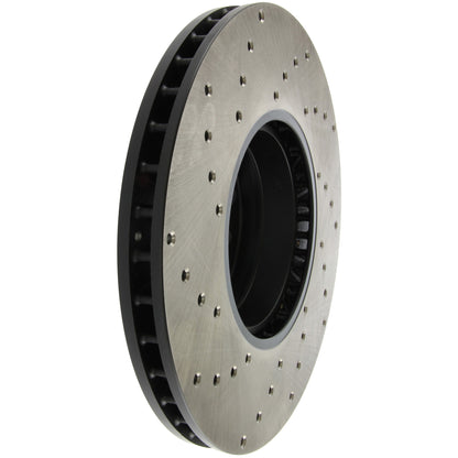 StopTech Sport Cryo Cross Drilled Brake Rotor; Front Left