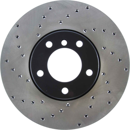 StopTech Sport Cryo Cross Drilled Brake Rotor; Rear Right