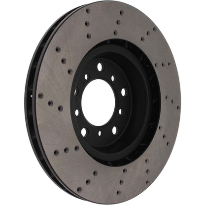 StopTech Sport Cryo Cross Drilled Brake Rotor; Front Right