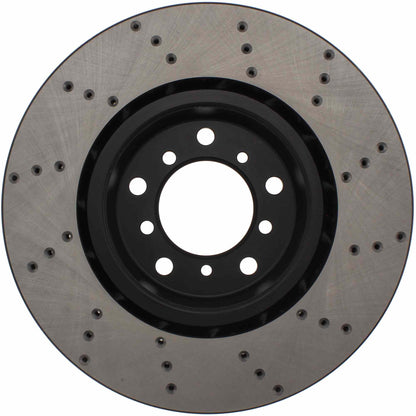 StopTech Sport Cryo Cross Drilled Brake Rotor; Front Left