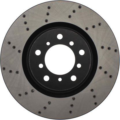 StopTech Sport Cryo Cross Drilled Brake Rotor; Front Left