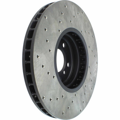 StopTech Sport Cryo Cross Drilled Brake Rotor; Front Right