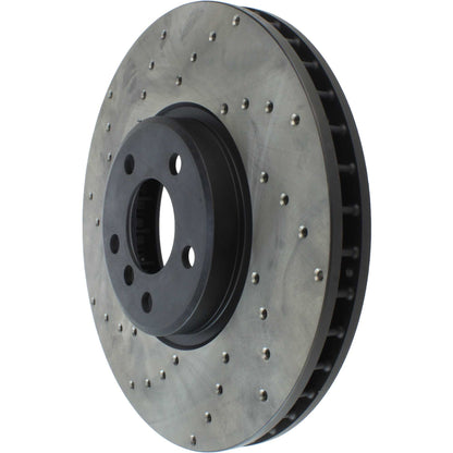 StopTech Sport Cryo Cross Drilled Brake Rotor; Front Left