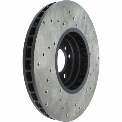 StopTech Sport Cryo Cross Drilled Brake Rotor; Front Left