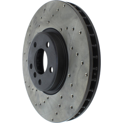 StopTech Sport Cryo Cross Drilled Brake Rotor; Rear Left