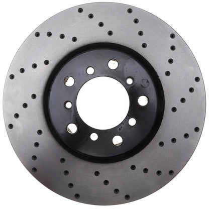 StopTech Sport Cryo Cross Drilled Brake Rotor; Front Right